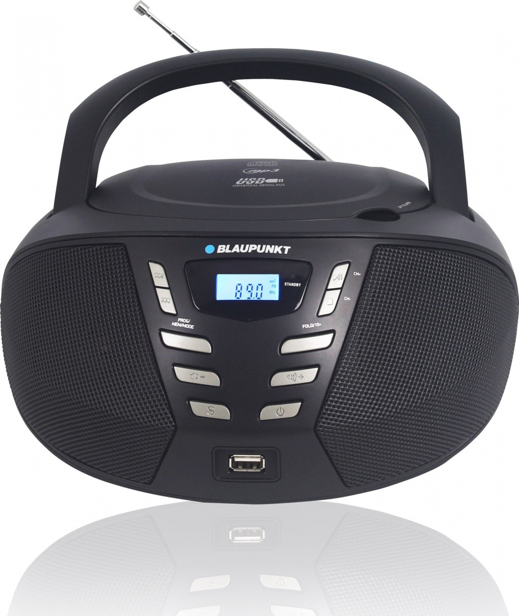 Boombox FM PLL CD/MP3/USB/AUX, črn 2