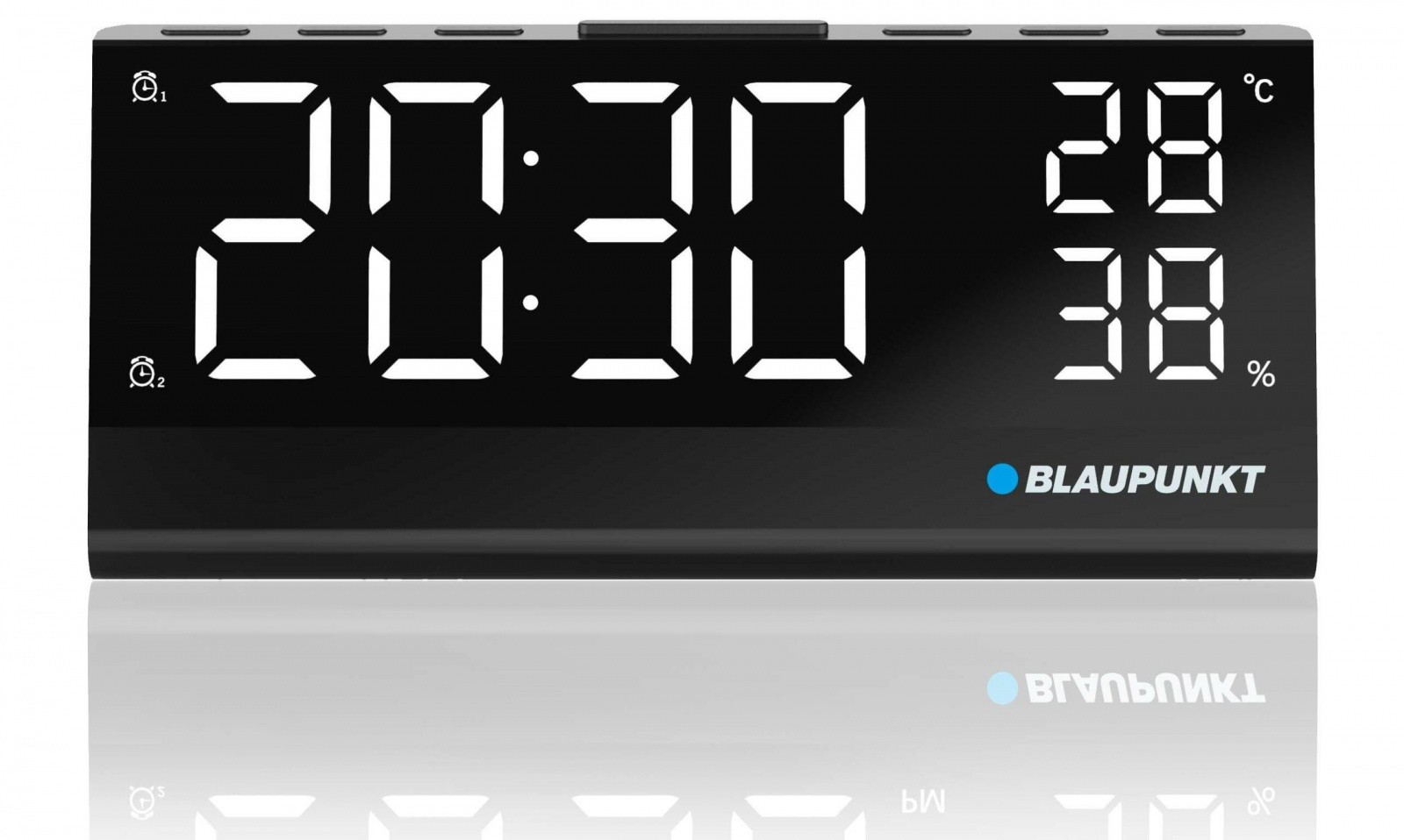 Radio budilka FM PLL CR10ALU s senzorjem temperature in vlažnosti 2