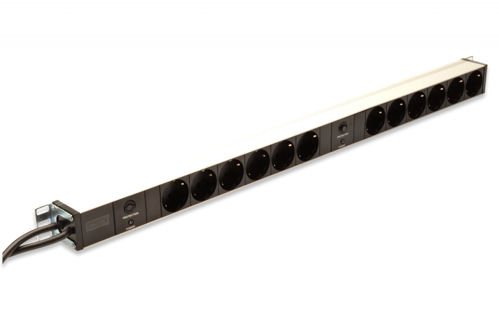 Napajalna letev 19" RACK 12x Schuko, 2x 2m vtič, 16A 3