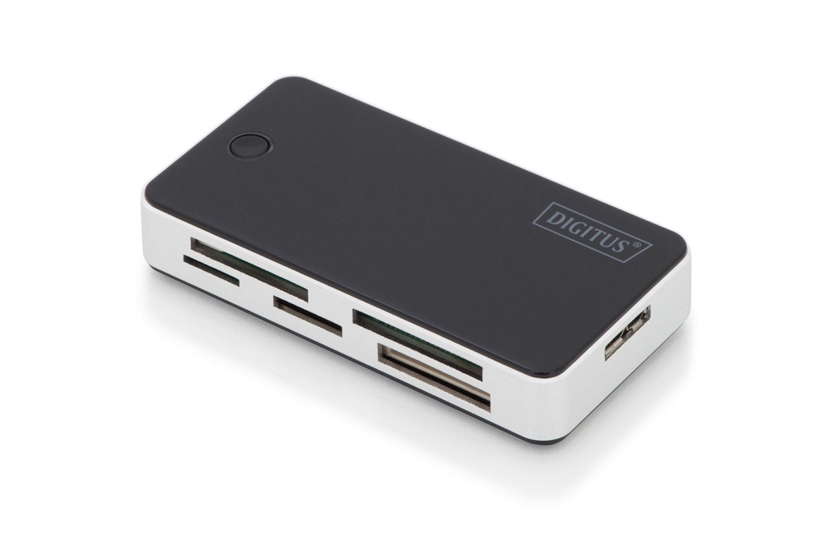 5-portni bralnik kartic USB 3.0 SuperSpeed, črno-srebrn