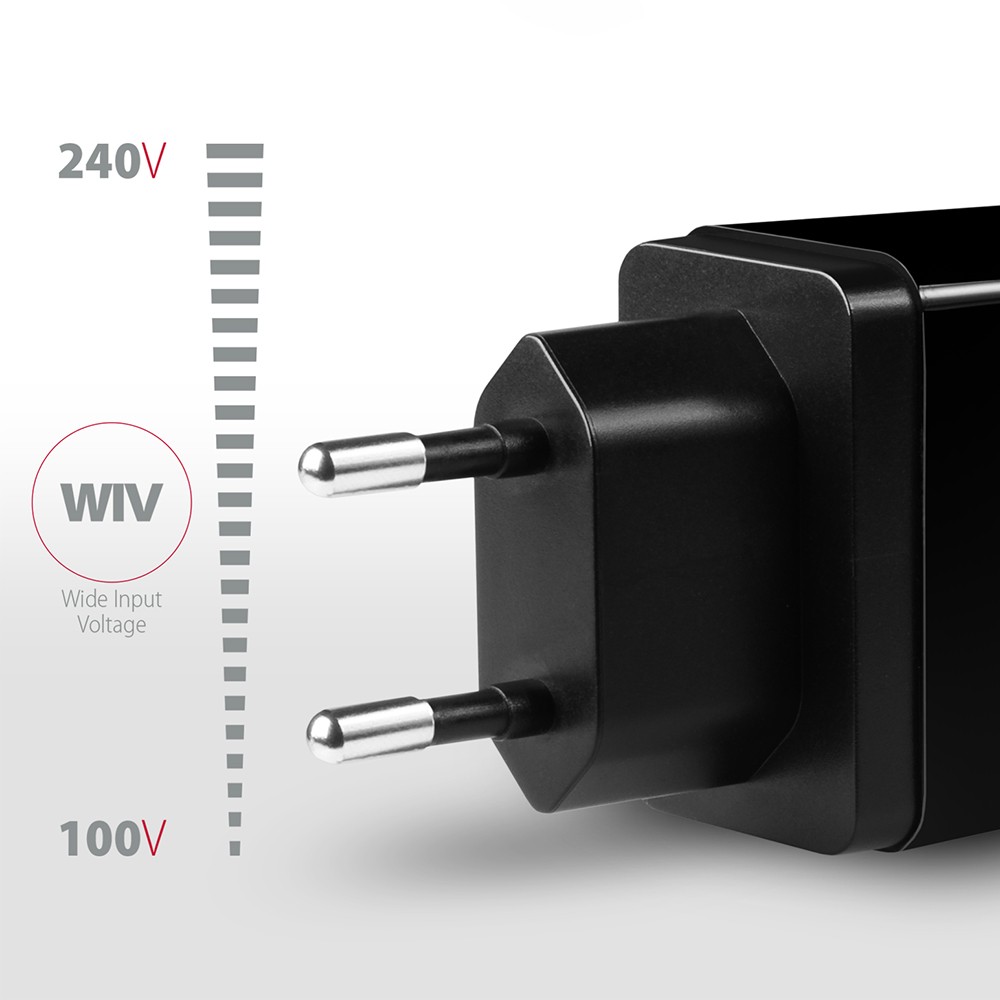 AXAGON ACU-QS24 USB polnilec QC 3.0, 2x USB-A, 24W 3