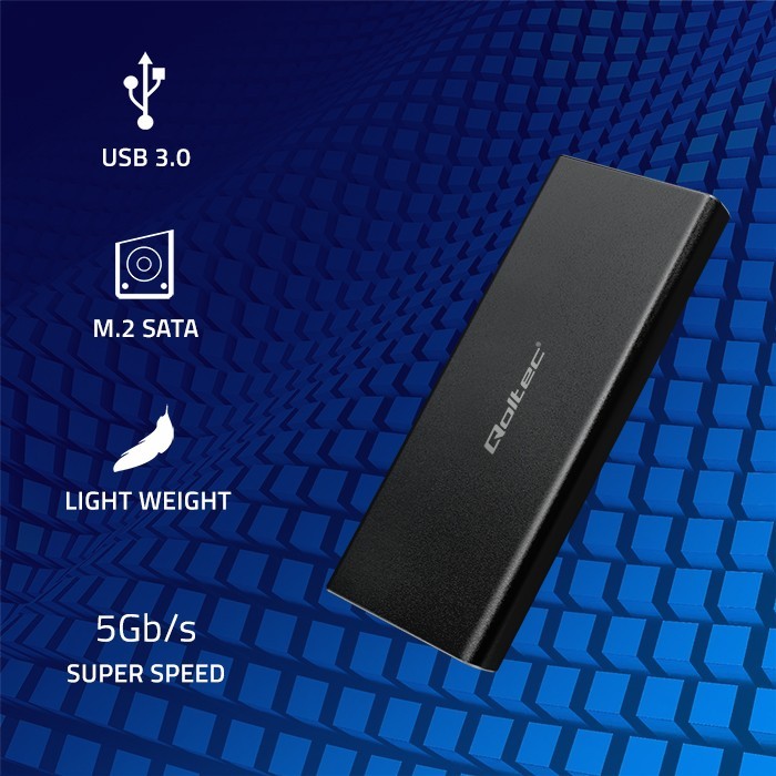 Ohišje za M.2 SATA SSD (NGFF) pogon, USB 3.0 2