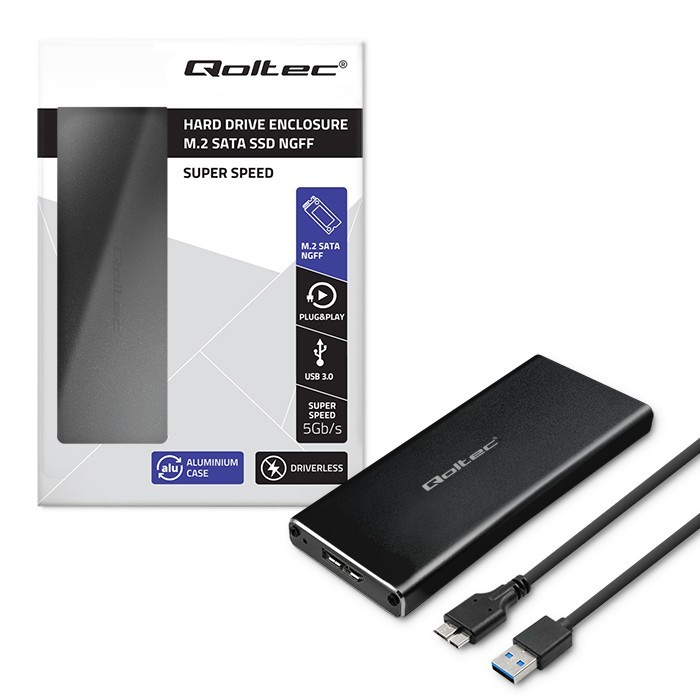 Ohišje za M.2 SATA SSD (NGFF) pogon, USB 3.0 6