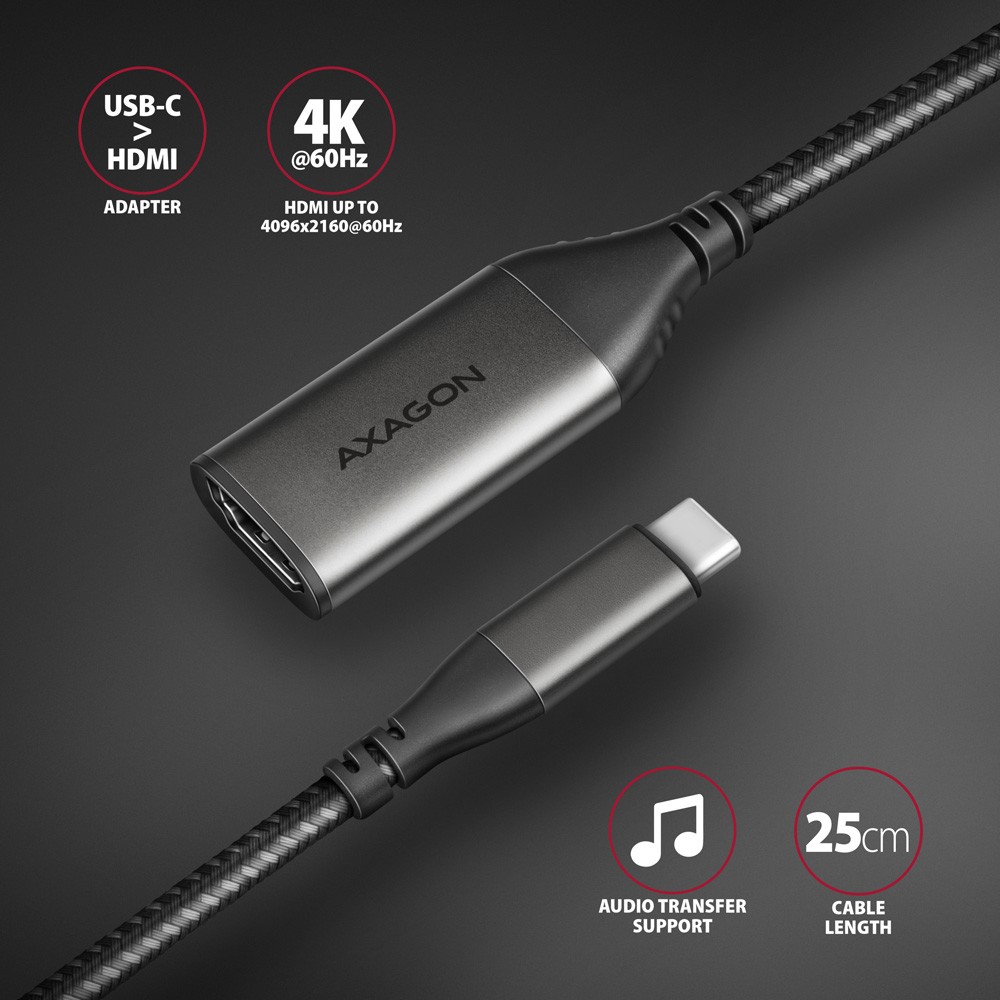 Aktivni adapter USB-C na HDMI 2.0 4K/60Hz, 25cm 2
