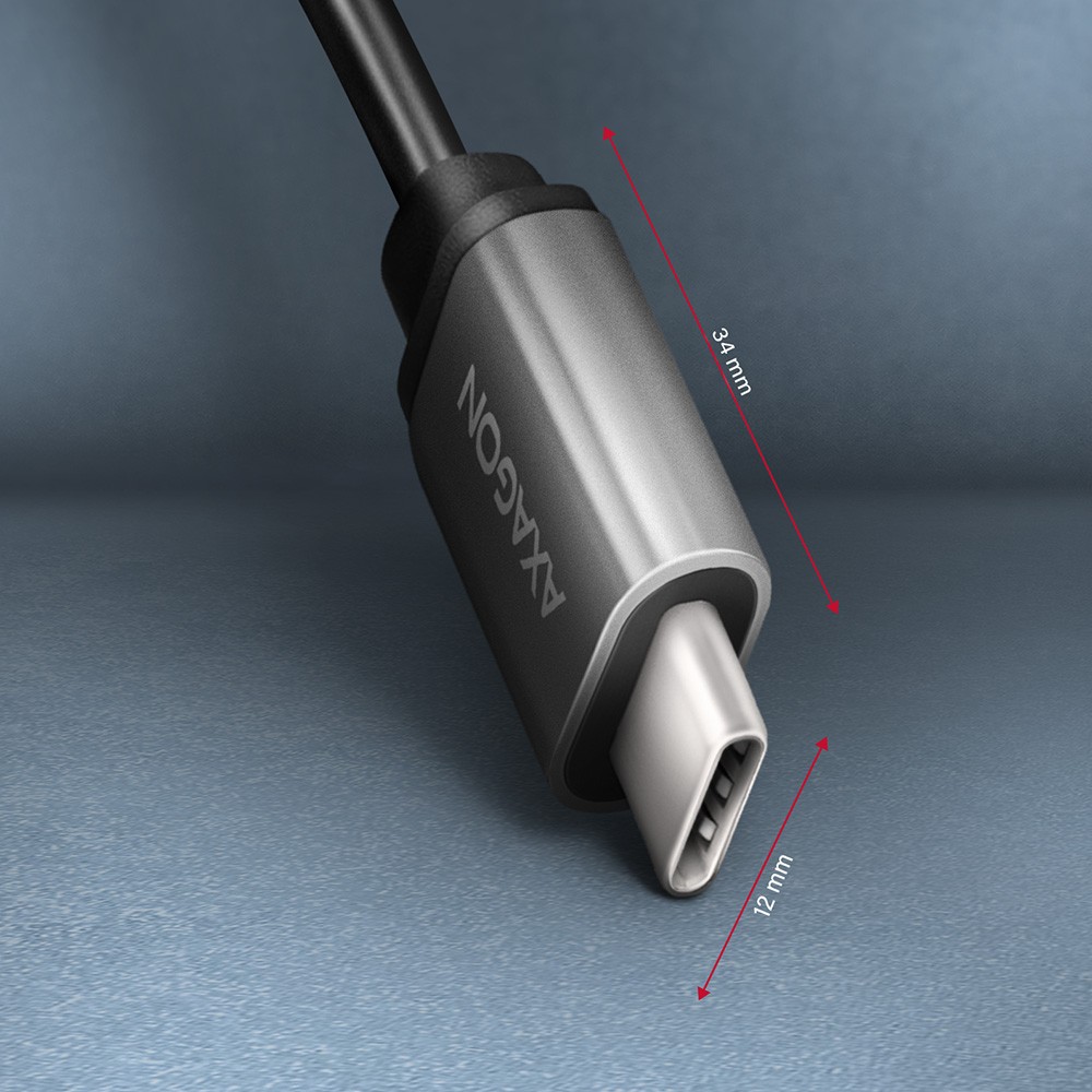 Adapter kabel USB 3.2 Gen 1 Type-C (moški) > Type-A (ženski), 0.2m, 3A 7