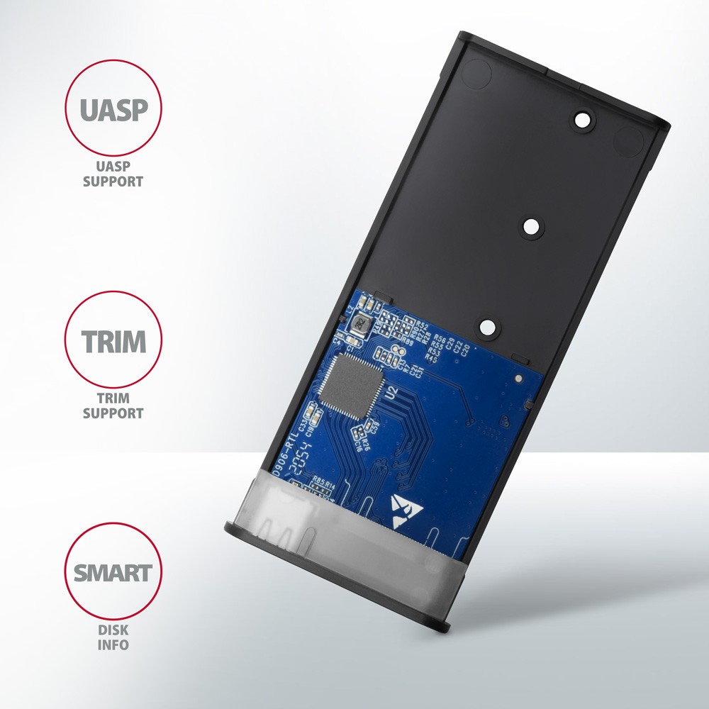Aluminijasto ohišje za M.2 NVMe/SATA SSD (30-80mm), USB-C 3.2 Gen 2 8
