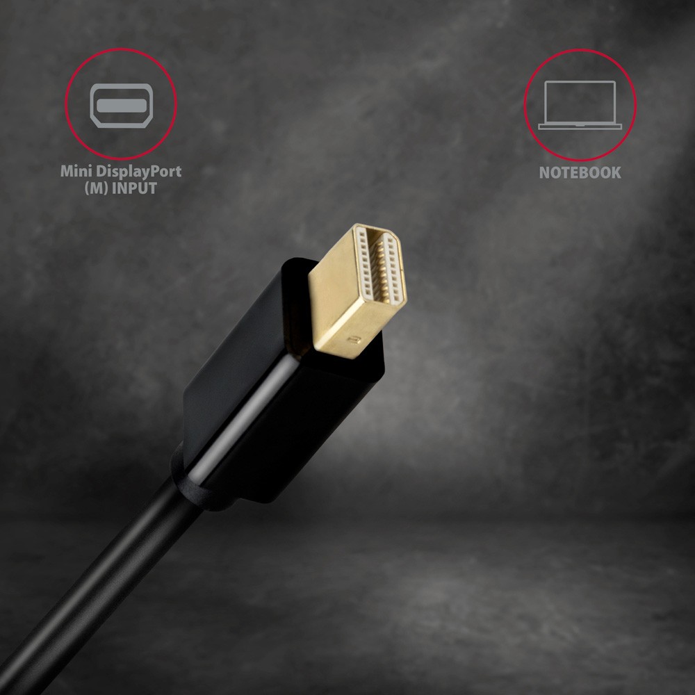 Aktivni pretvornik Mini DisplayPort > HDMI 1.4, kabel 1.8m, 4K/30Hz 4