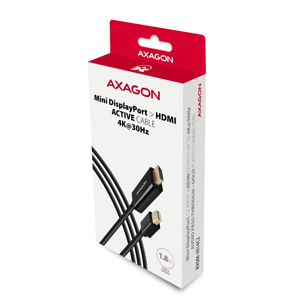 Aktivni pretvornik Mini DisplayPort > HDMI 1.4, kabel 1.8m, 4K/30Hz 7