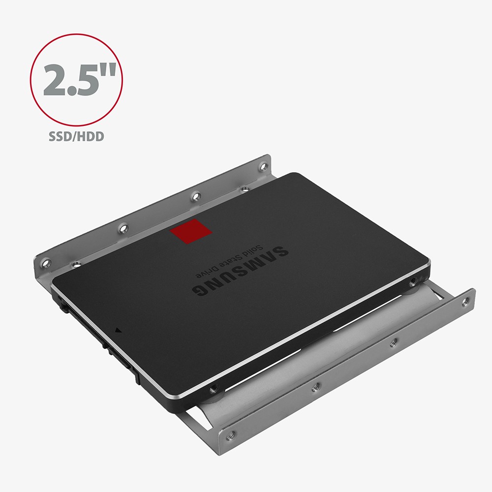 AXAGON RHD-125S nosilec za 2.5" pogon v 3.5" ležišču, siv 2