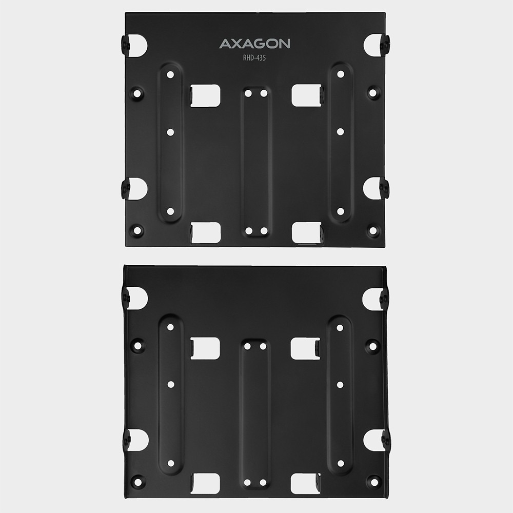 Kovinski nosilec za 4x 2.5" HDD/SSD v 5.25" režo, črn 7