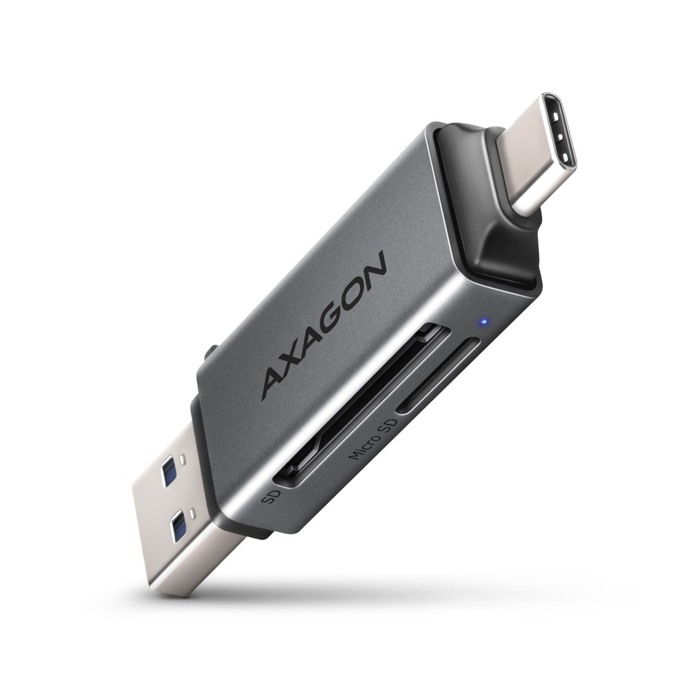 Zunanji čitalnik kartic USB 3.2 Gen 1 Type-C + Type-A, SD/microSD