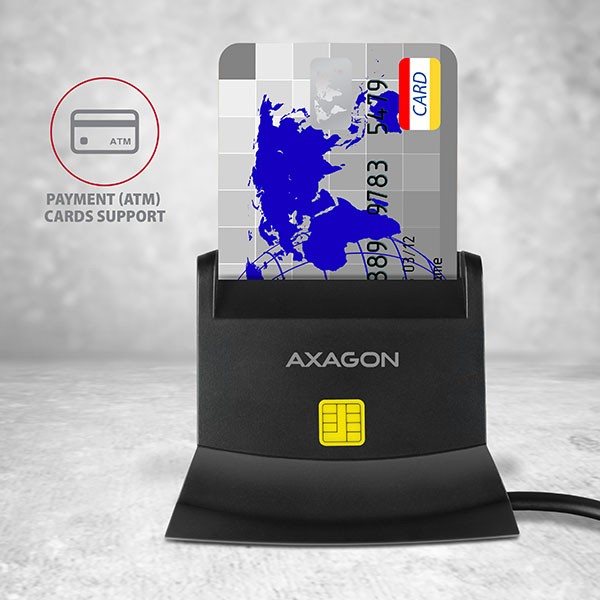 Čitalnik kartic CRE-SM2: ID, SD/microSD, SIM, USB 3