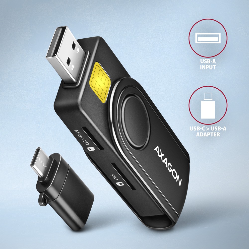PocketReader čitalnik kartic: ID, SD/microSD, SIM, USB 6
