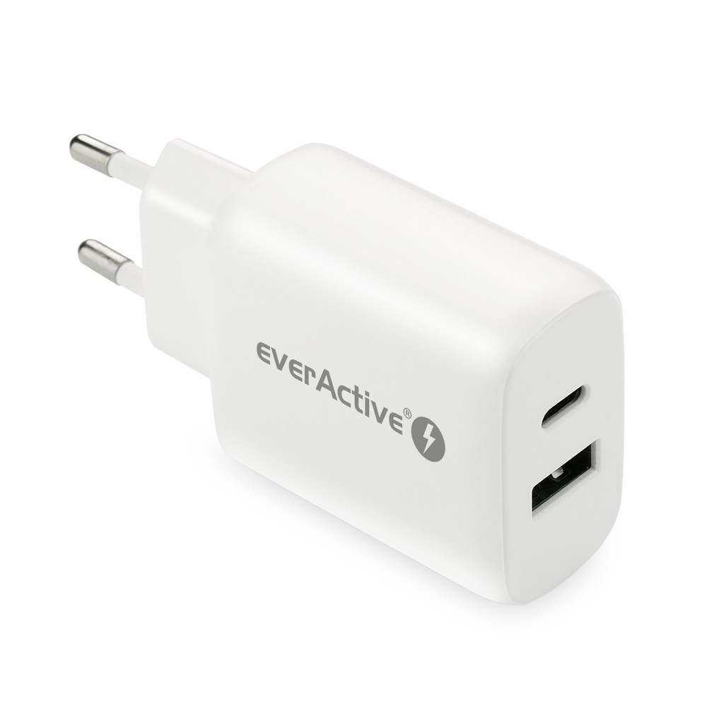USB/USB-C polnilnik QC3.0, 25W, bela 5