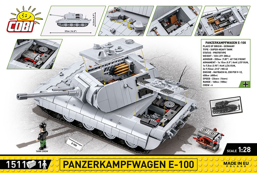 Gradbeni blokci Panzerkampfwagen E-100 2