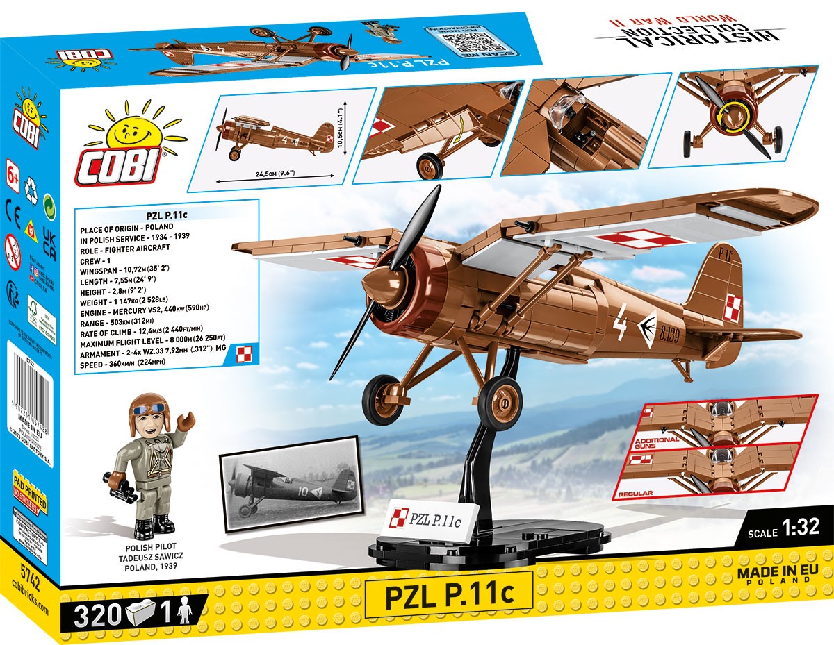Cobi Kocke PZL P.11c (set) 3