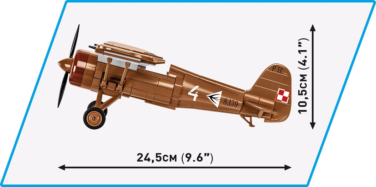 Cobi Kocke PZL P.11c (set) 4
