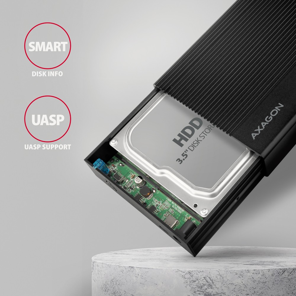 AXAGON EE35-GTR Zunanja E-SATA/USB 3.2 Gen1 3.5" ohišje 4