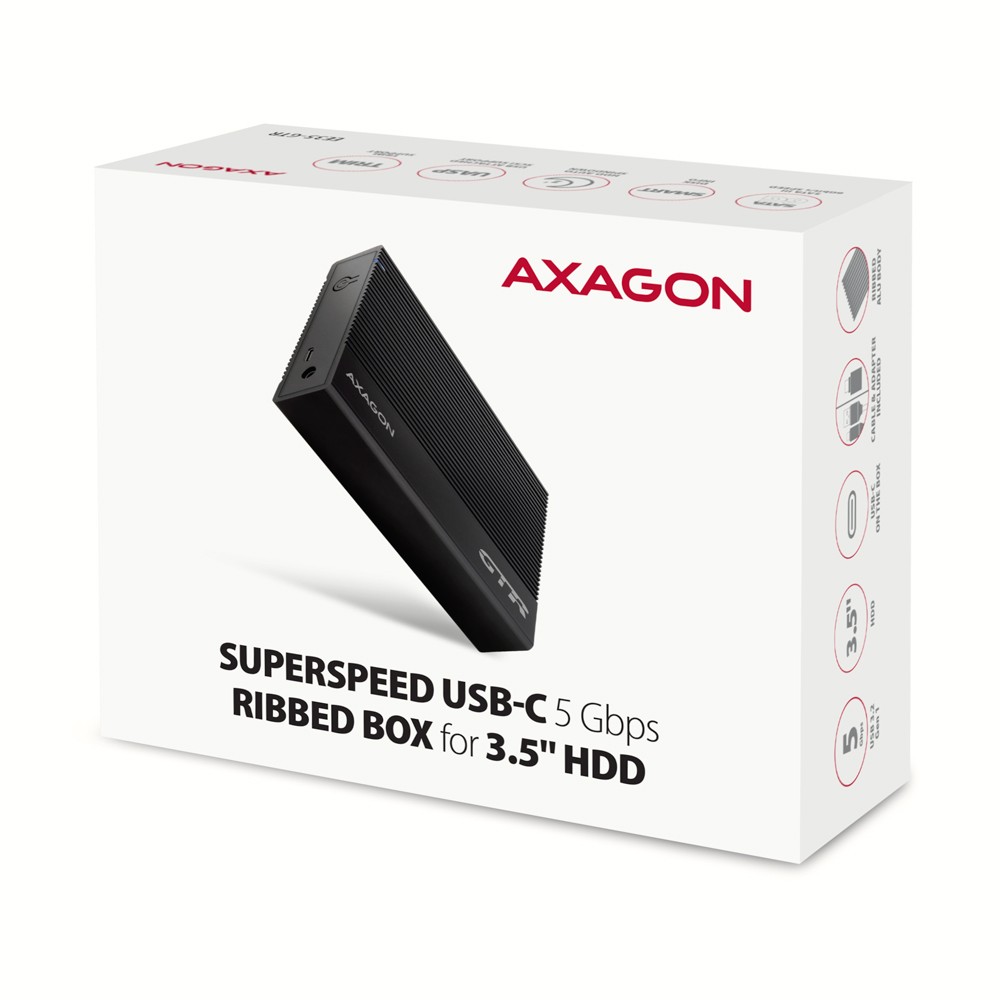 AXAGON EE35-GTR Zunanja E-SATA/USB 3.2 Gen1 3.5" ohišje 8