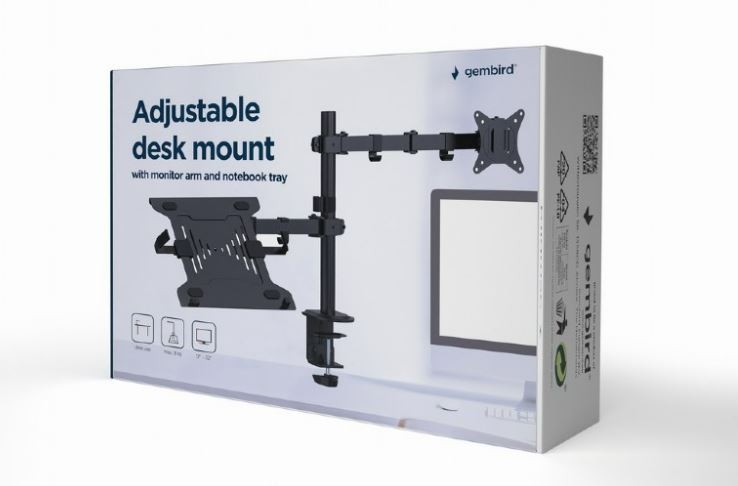 Nastavljivo pisarniško stojalo za monitor in prenosnik 2