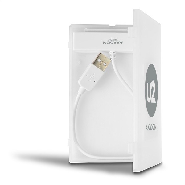 AXAGON ADSA-1S adapter USB 2.0 SATA za 2.5" SSD/HDD s kutijom, crn 5