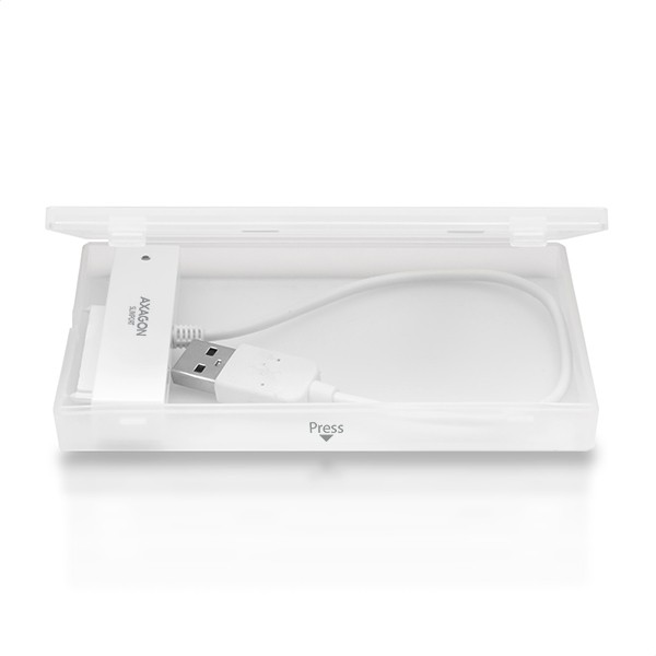 AXAGON ADSA-1S adapter USB 2.0 SATA za 2.5" SSD/HDD s kutijom, crn 6