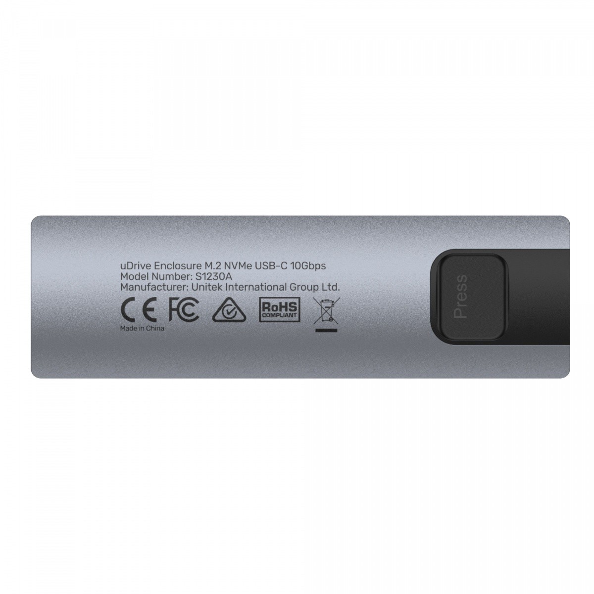 Ohišje za M.2 NVMe/SATA SSD 10Gbps 3