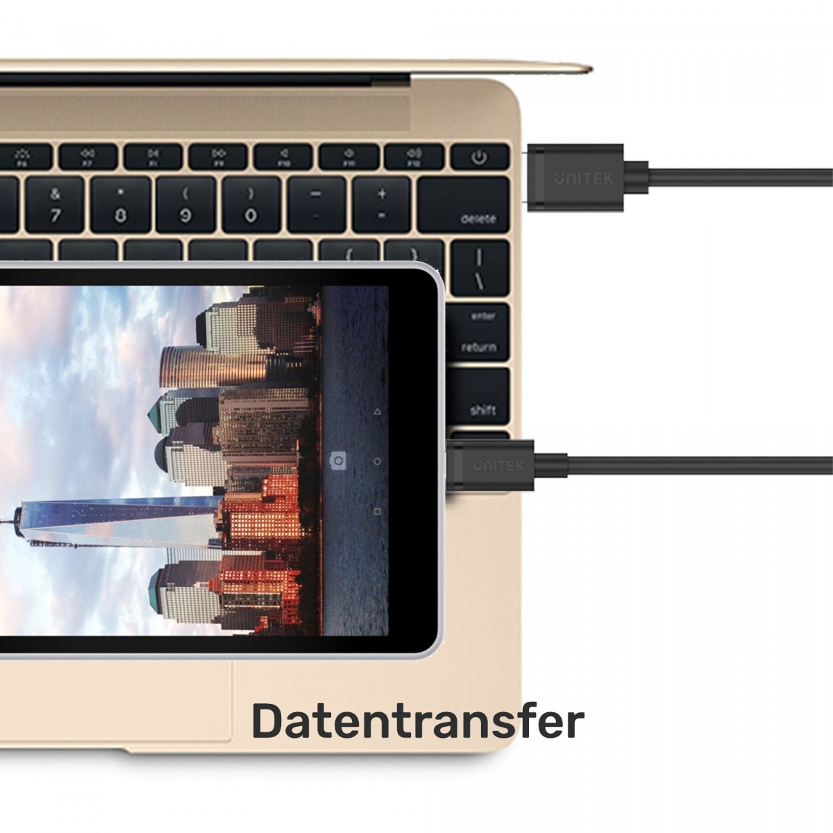 USB-C na USB-A 2.0 kabel, 3m 3