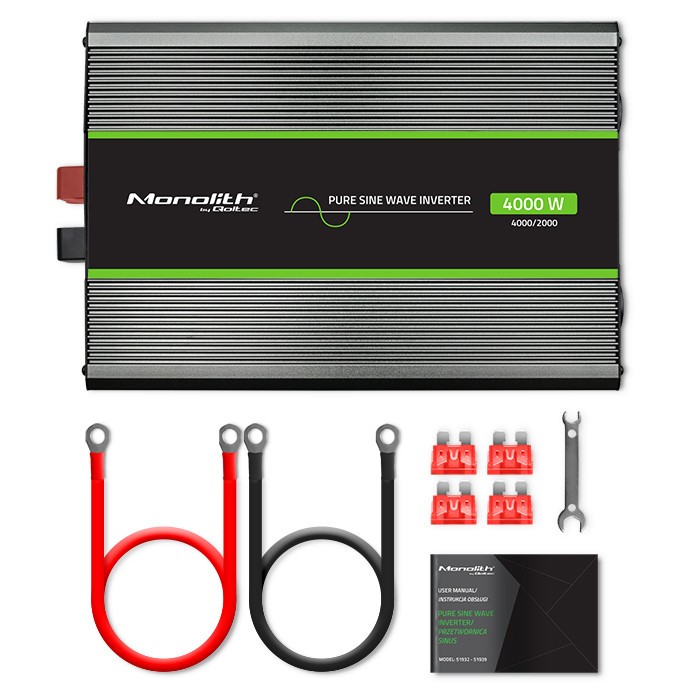 Pretvornik napetosti Monolith, 24V na 230V, 2000W/4000W 4