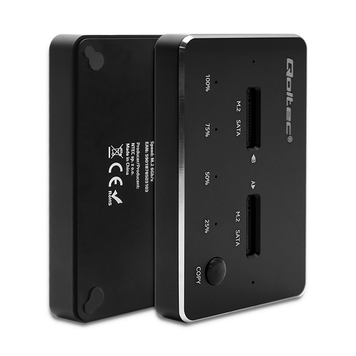 Dvojna M.2 SATA SSD priklopna postaja, USB-C 5