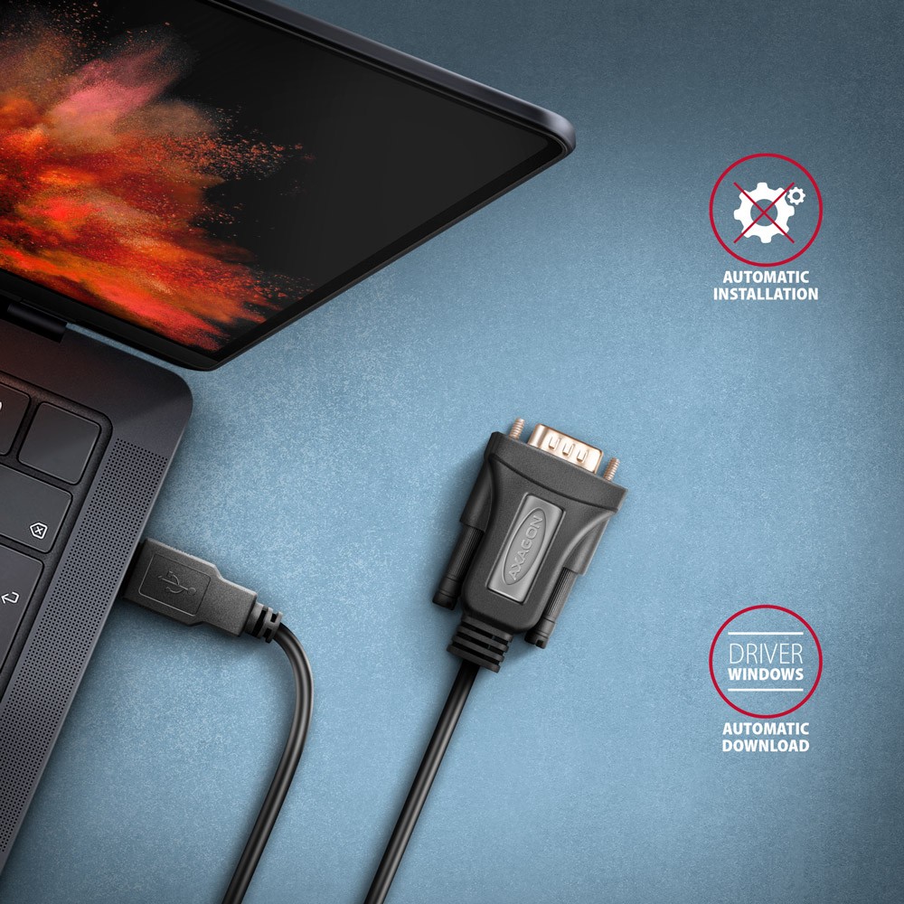 Adapter USB 2.0 na RS-232 (serijski port), 1.5m kabel, čip FTDI 4