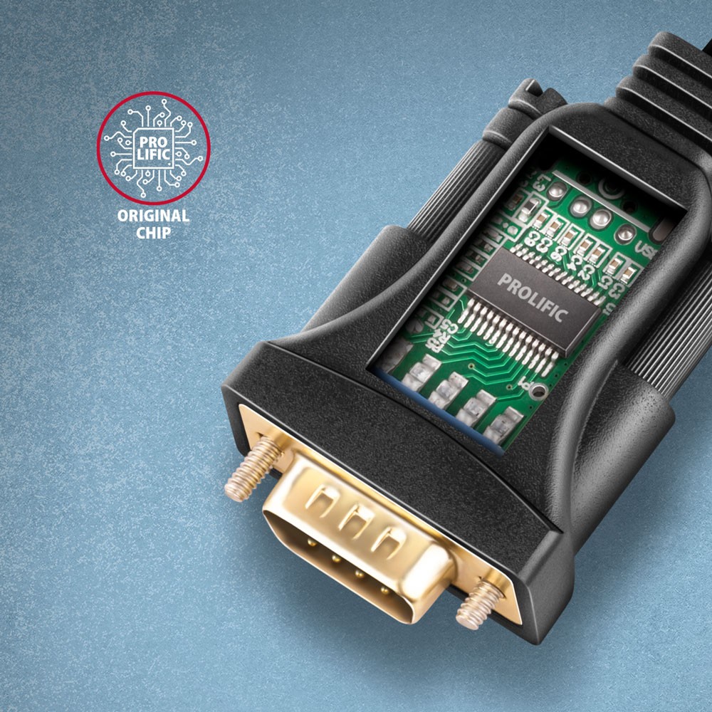 Adapter USB 2.0 na RS-232 (serijski port), 1.5m kabel, čip Prolific 3