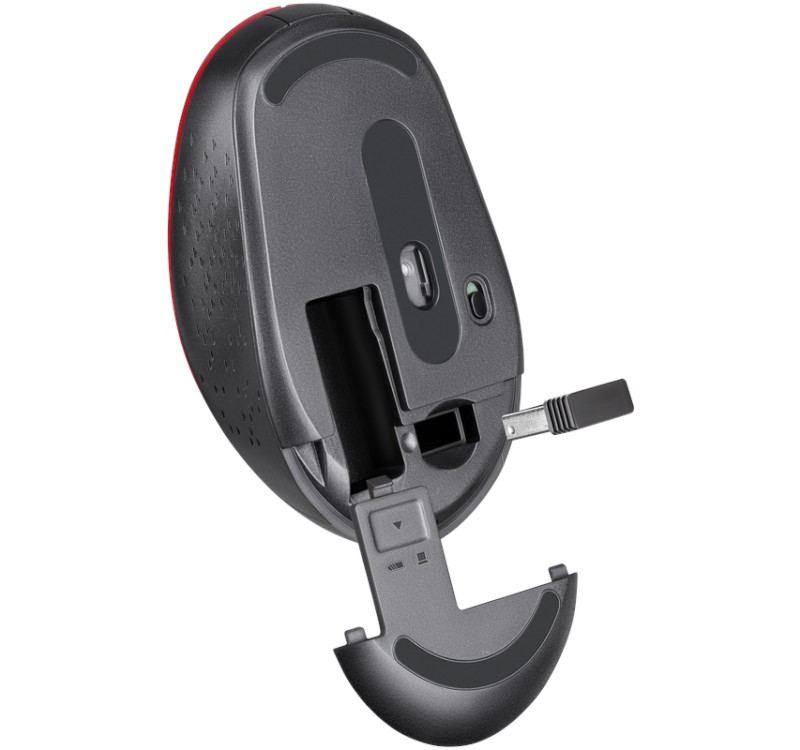 Brezžična miška AURIS MB-027 silent, rdeča 4