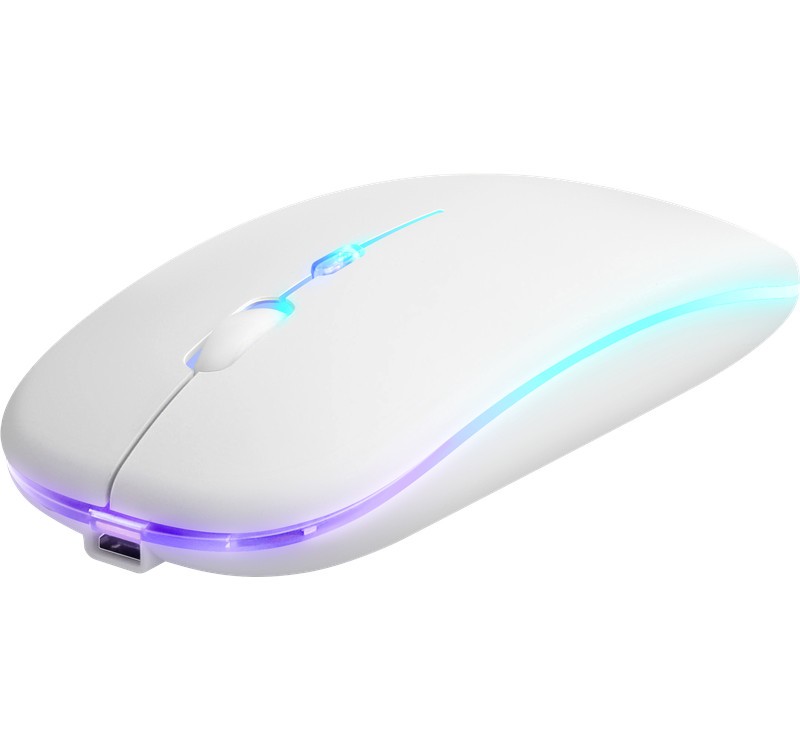 Brezžična miška AURIS TOUCH MM-997 z akumulatorjem, bela 2