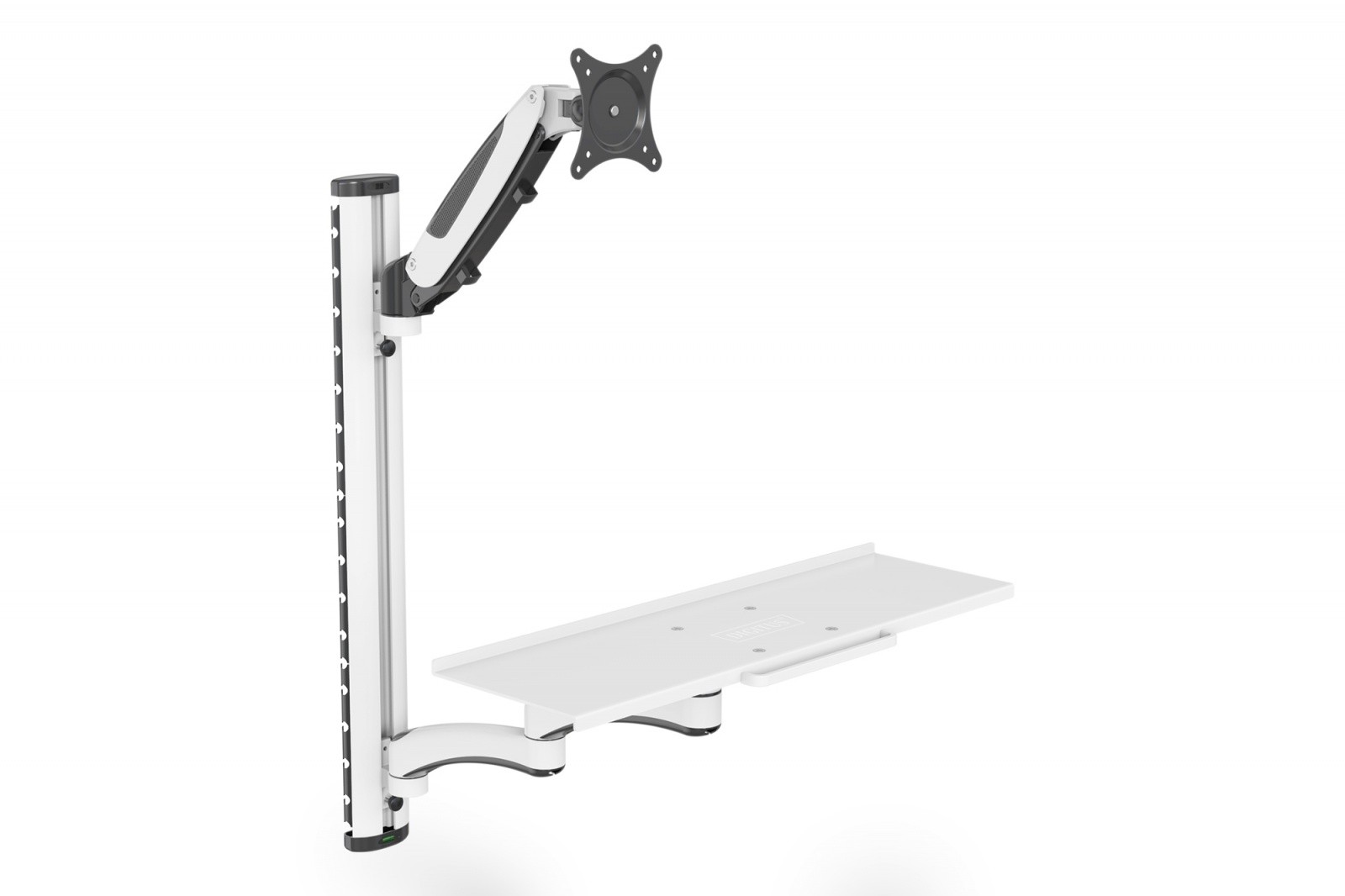 Stenski nosilec za LCD/tipkovnico, do 32", 8kg, vrtljiv/nagibni