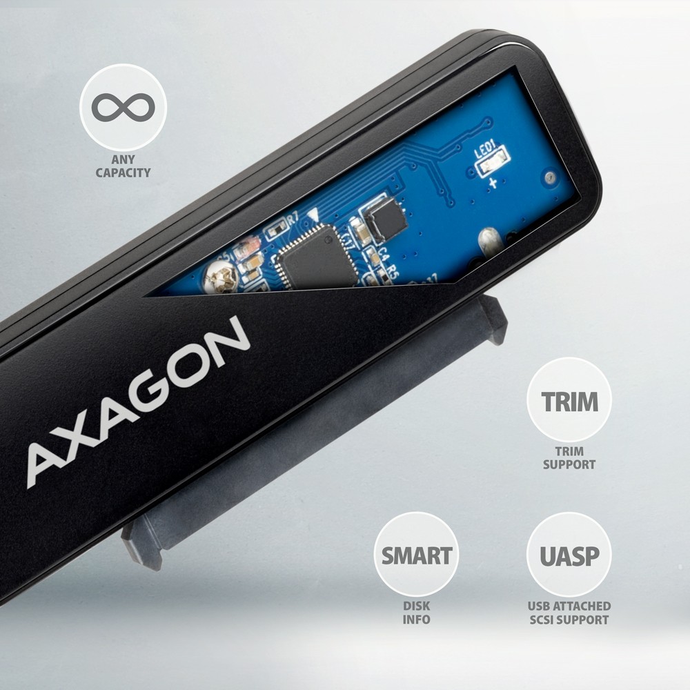 Adapter ADSA-FP2A za SATA HDD/SSD 2.5", USB-A 5Gbps 5