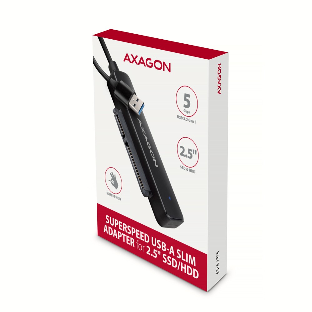 Adapter ADSA-FP2A za SATA HDD/SSD 2.5", USB-A 5Gbps 7
