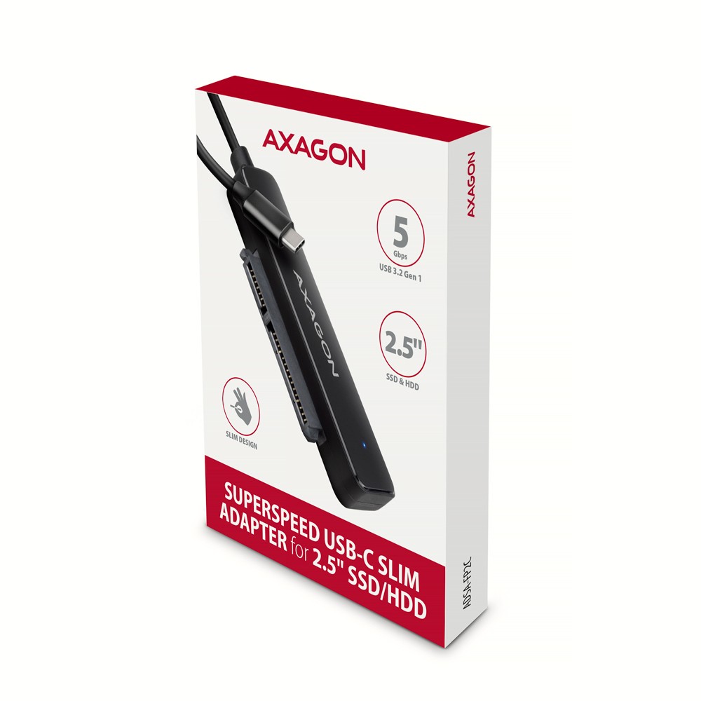 AXAGON ADSA-FP2C Adapter USB-C na SATA III 6Gbps za 2.5" HDD/SSD 7