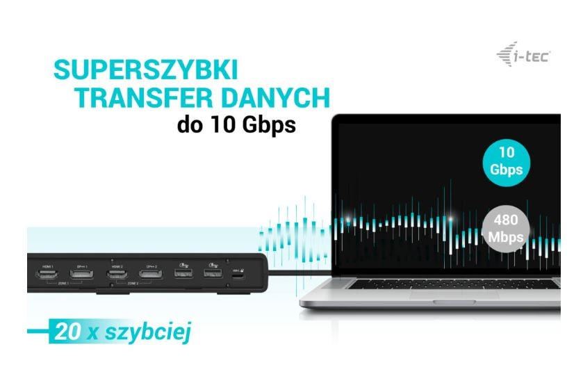 Postaja USB-C/Thunderbolt 3, Dual Display, 100W PD 3