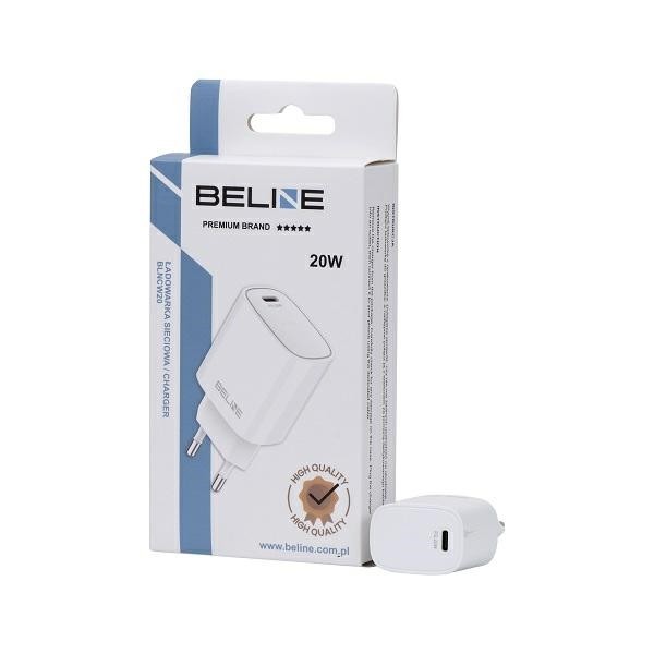 Polnilnik 20W PD 3.0, bel (brez kabla)