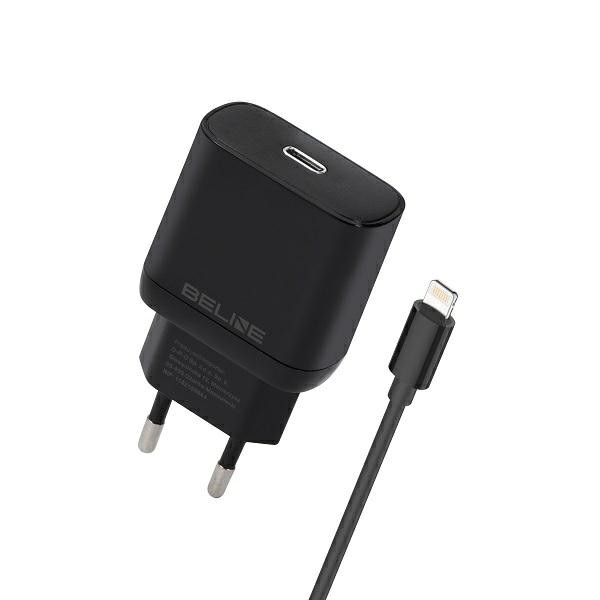 Črn polnilnik 30W GaN USB-C + Lightning kabel - Hitro polnjenje 3