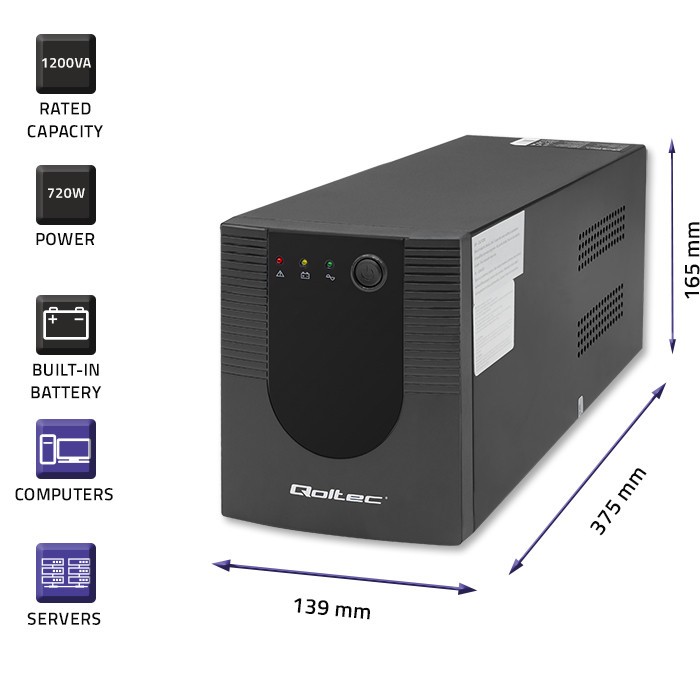 UPS napajalnik Monolith 1200VA / 720W 2