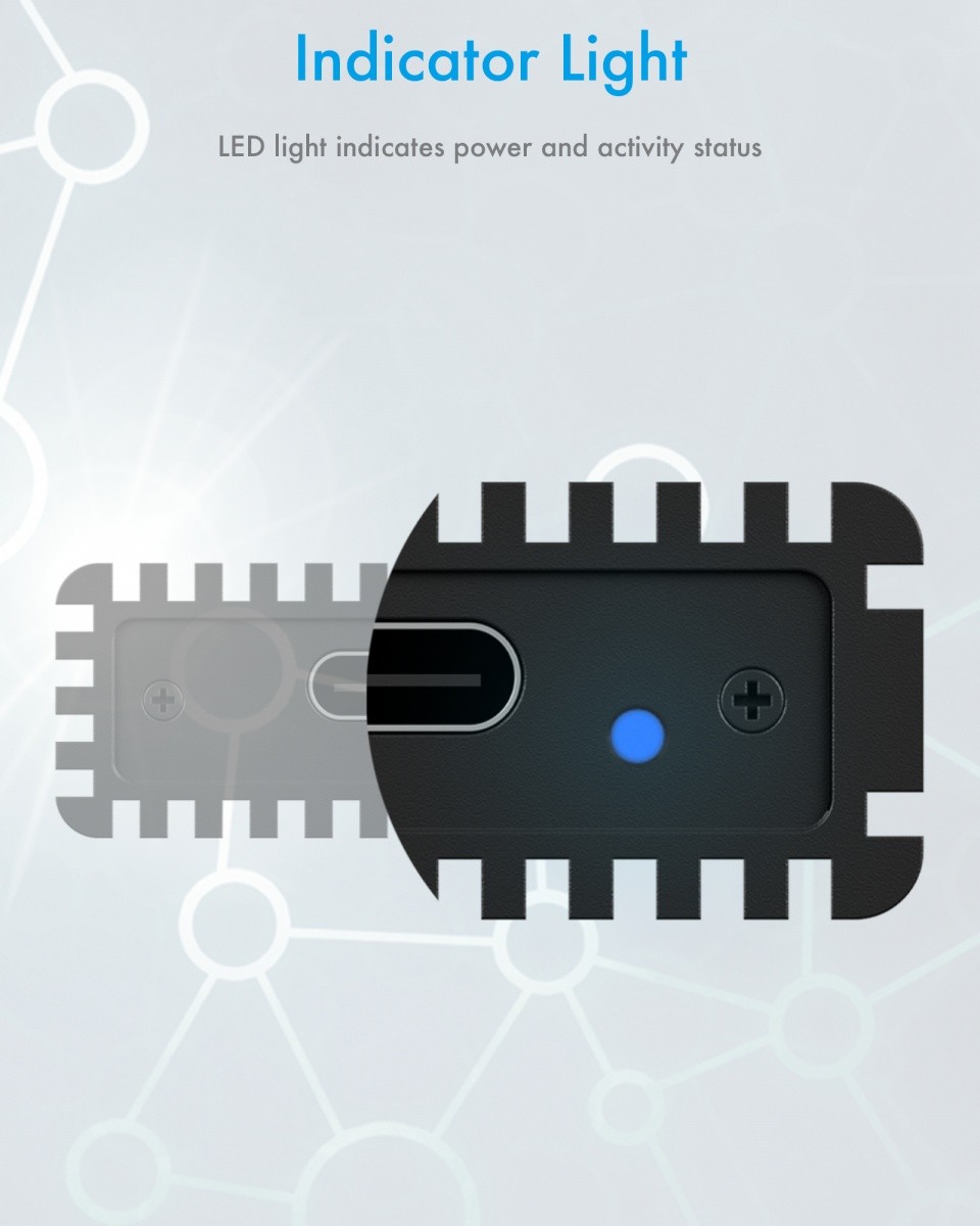 IcyBox IB-1816M-C31 NVMe M.2 SSD ohišje s USB-C 7