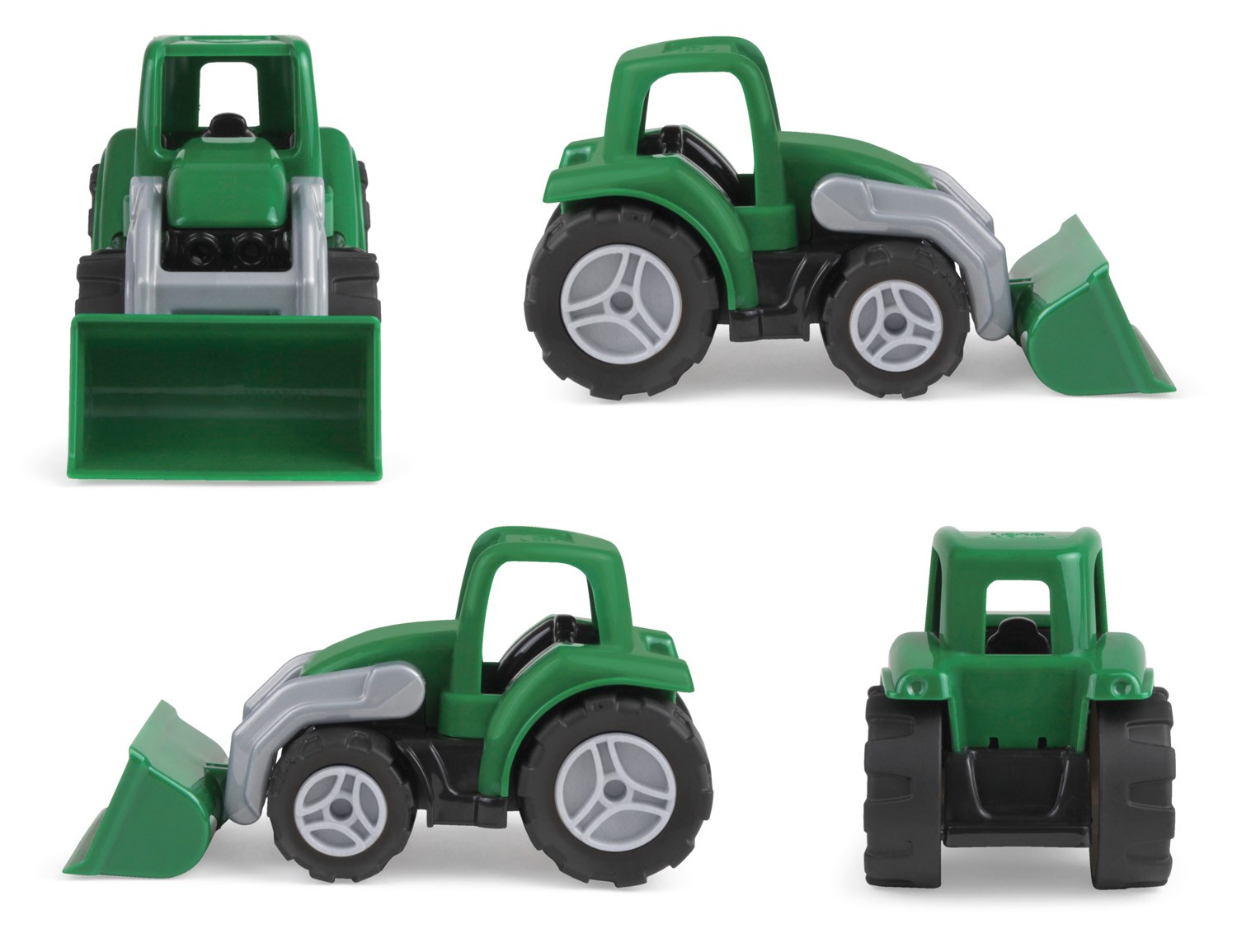 Traktor z žlico Workies v škatli 4