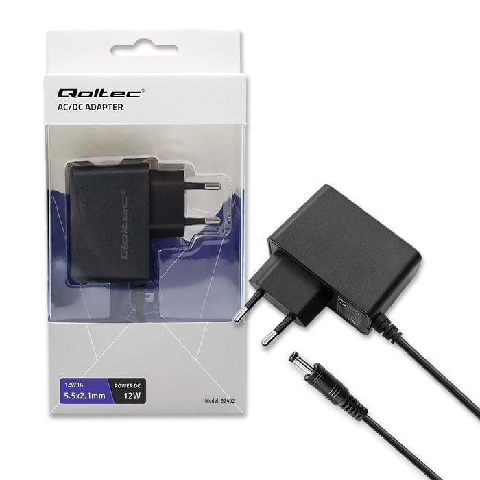 Stenski napajalnik 12W (12V, 1A, 5.5*2.1)