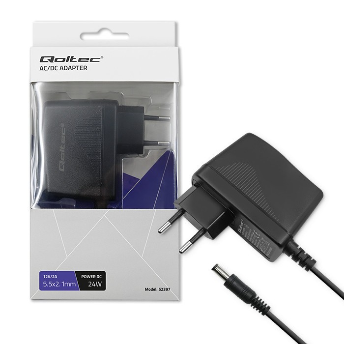 Stenski napajalnik 24W (12V, 2A, 5.5*2.1)