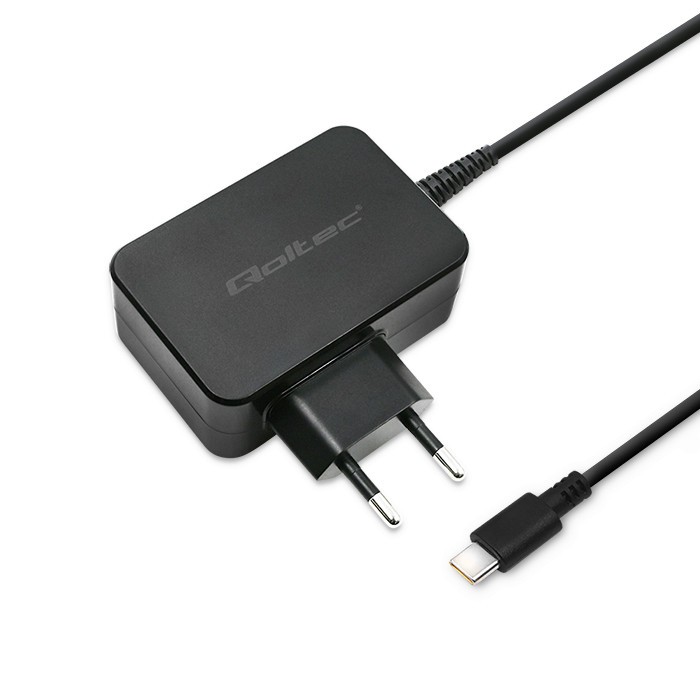 Omrežni polnilnik 65W USB-C PD, 5-20V, 3.3A, črn