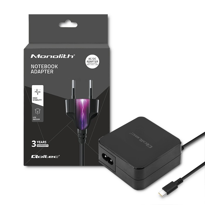 Omrežni napajalnik 65W USB-C PD, 5-20.3V, 3.25A