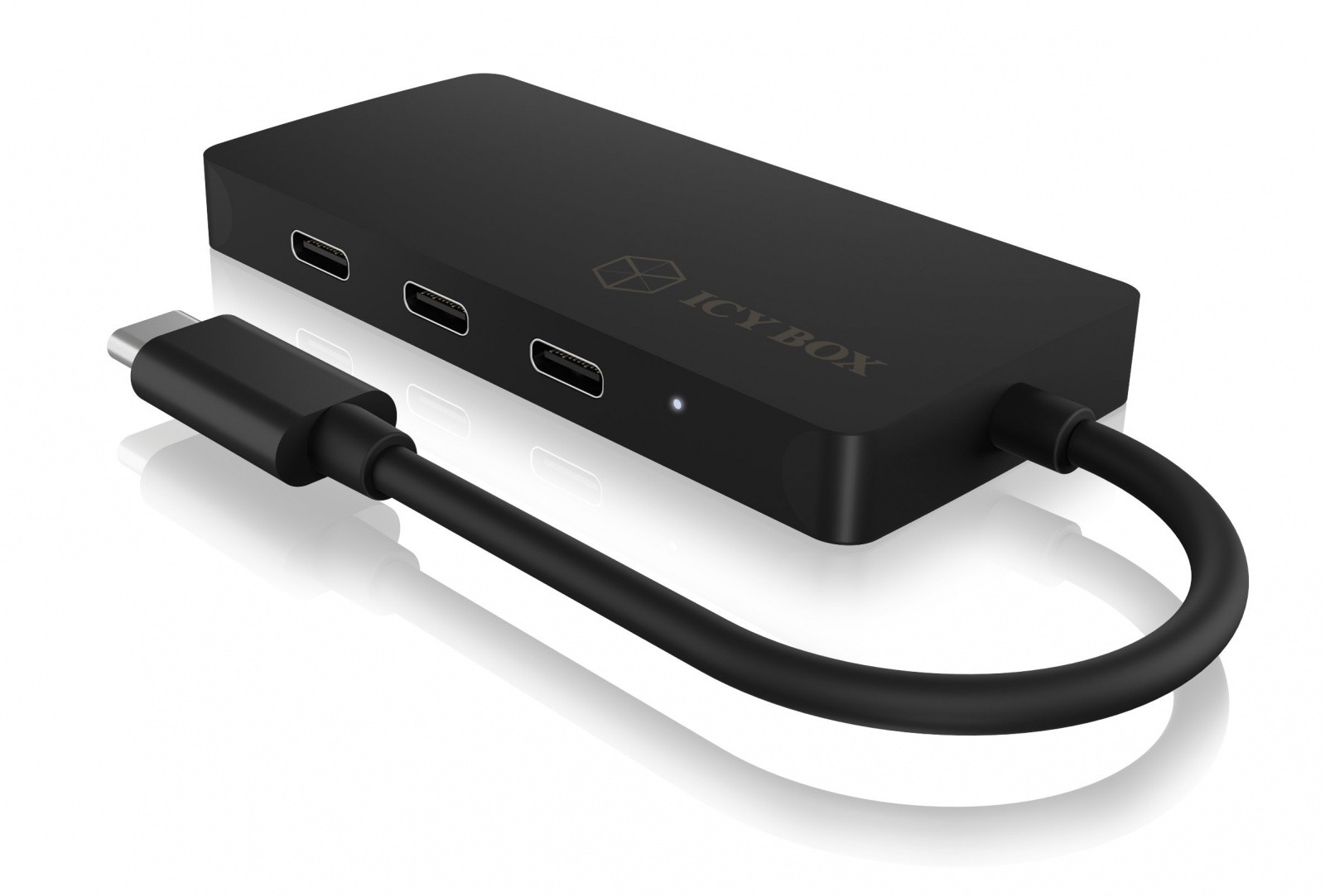 IcyBox IB-HUB1429-CPD USB-C Hub, 3x USB-C, 1x USB-C PD 100W 2