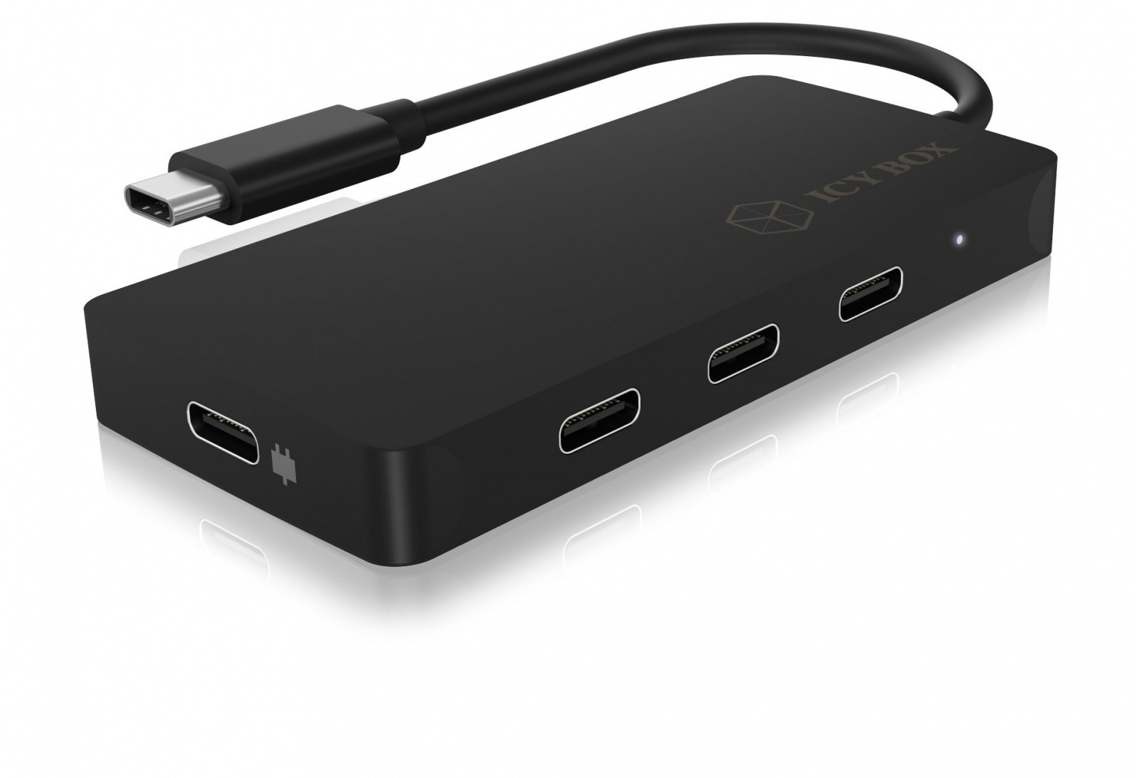 IcyBox IB-HUB1429-CPD USB-C Hub, 3x USB-C, 1x USB-C PD 100W 3